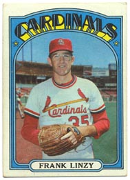 1972 Topps Baseball Cards      243     Frank Linzy